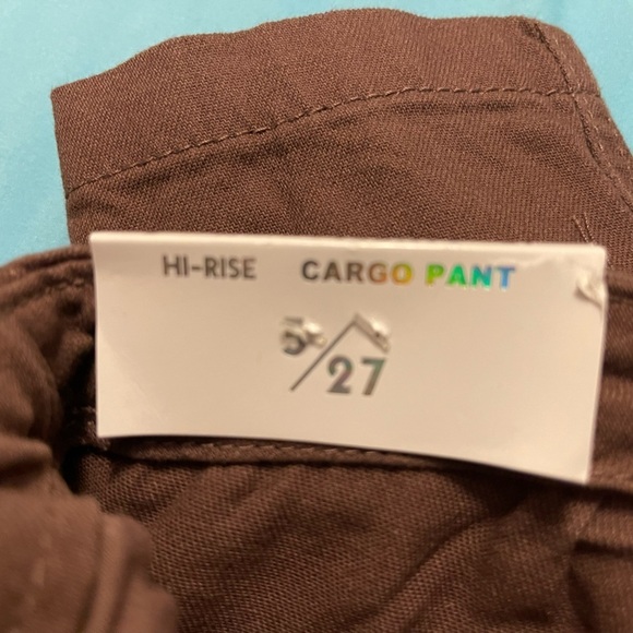 CARGO PANT Tinseltown hi-rise‎ junior 5/27 BROWN LOTS OF POCKETS SUPER WIDE LEG - Picture 11 of 16